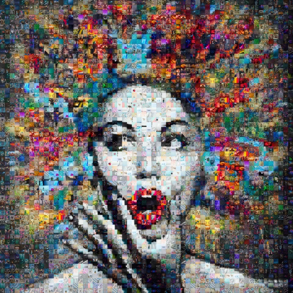 Marilyn Monroe mosaic